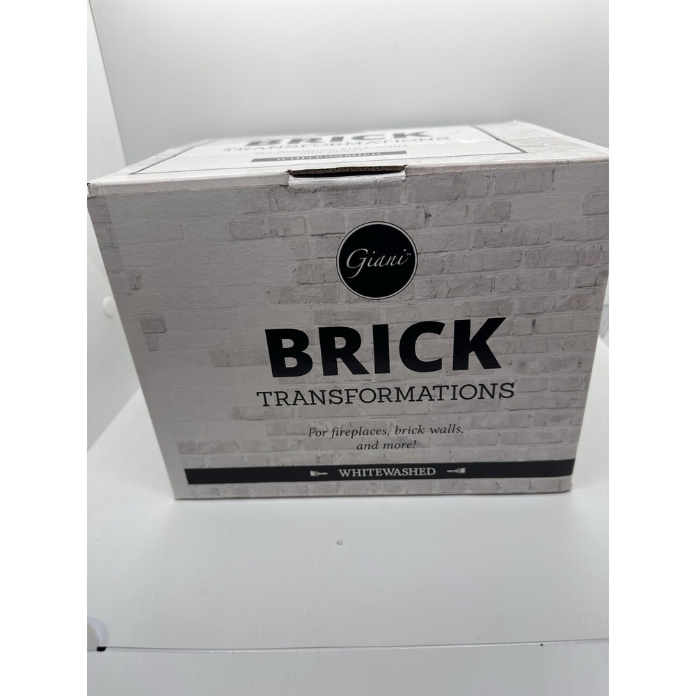 Giani Brick Transformations Kit- Whitewashed Full‎ Sized Kit New Unused!